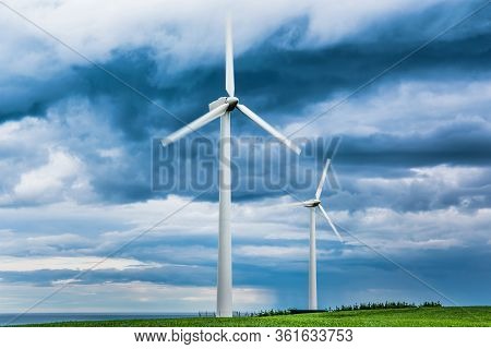Wind Farms In Scotland - Wind Turbines Provide Electricity (green Energy) For Households In Uk