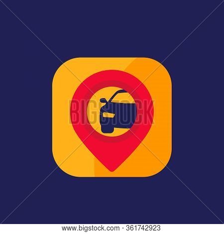 Carsharing App Vector Logo, Eps 10 File, Easy To Edit