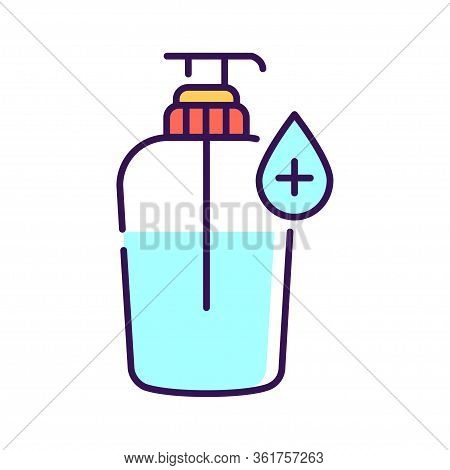 Antibacterial Soap Color Line Icon. Hygiene Product. Pictogram For Web Page, Mobile App, Promo. Ui U