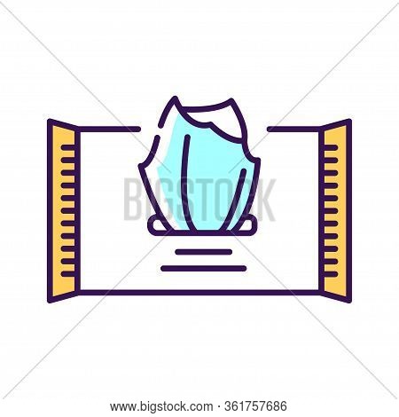Disposable Wipes Color Line Icon. Paper Product. Pictogram For Web Page, Mobile App, Promo.