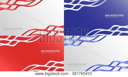 Abstract Dynamic Wave Line Background - Vector Background