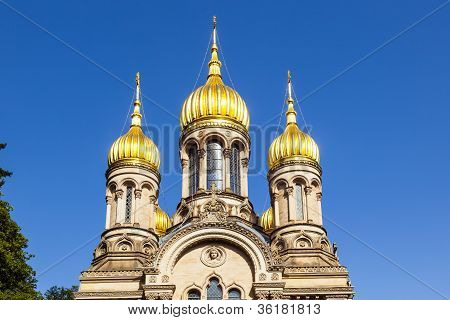 Russische orthodoxe kapel Wiesbaden, Duitsland