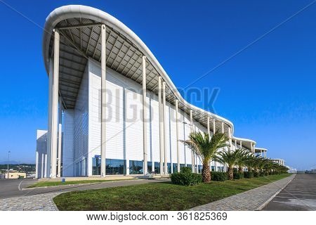 Sochi, Russia - September 1, 2014: New Modern Building Of The Main Olympic Media Center Is Now The V
