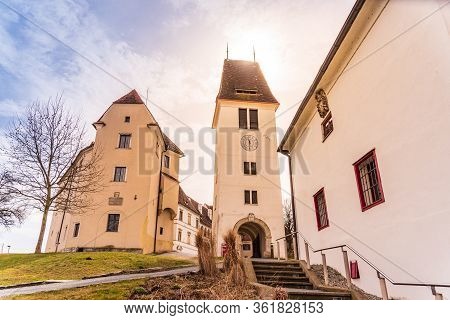 Castle Seggau In Leibnitz. Famous Hotel To Visit In Styria, Austria. Tourist Spot.