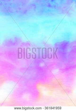 Bright Abstract Colorful Watercolor Background For Design