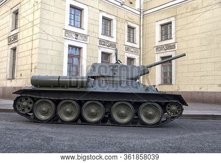 Russia - May 9, Russian Military Transport At The Parade On Annual Victory Day.