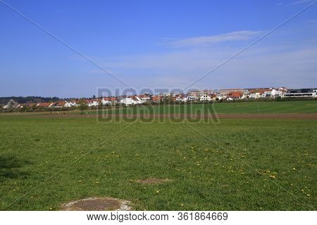 View Of Malmsheim Near Renningen In The District Of Boeblingen