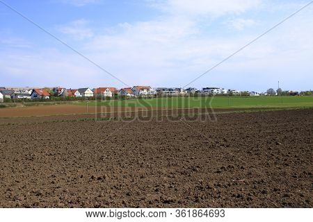 View Of Malmsheim Near Renningen In The District Of Boeblingen
