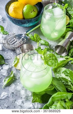 Basil Smash Gin Cocktail