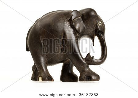 Very Old Ivory Statue Of An Elephant
