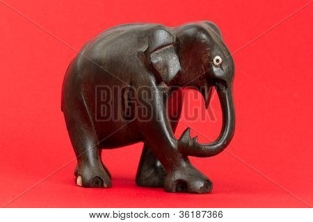 Very Old Ivory Statue Of An Elephant
