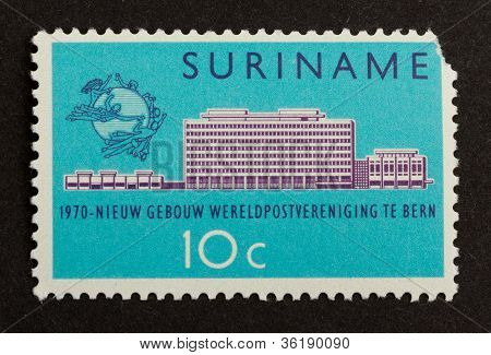 Suriname - Circa 1970: Stamp Printed In Suriname