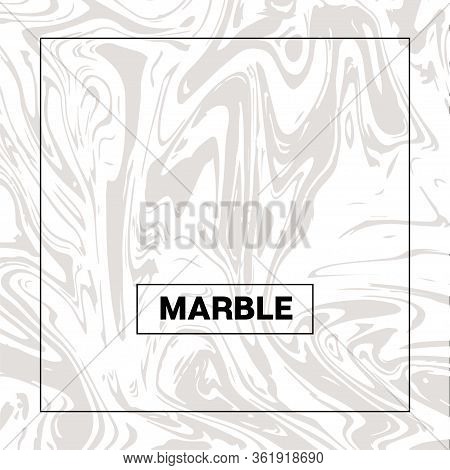 Gray Marble Texture, Funky Square Ink Wash Background. Liquid Paint Suminagashi Trendy Pattern For I