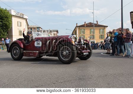 Brescia, Italy - May 19 2018: Mercedes-benz 710 Ssk 1928 Is An Old Racing Car In Rally Mille Miglia 