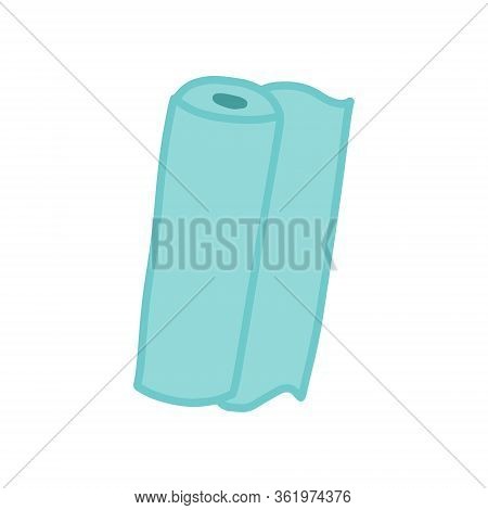 Joga Mat Accessories In Cartoon Comic Style Doodle Icon