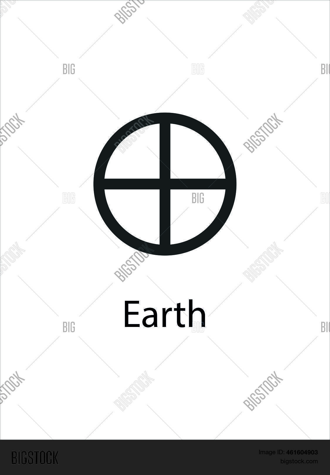 Earth Symbol Planets Vector & Photo (Free Trial) | Bigstock
