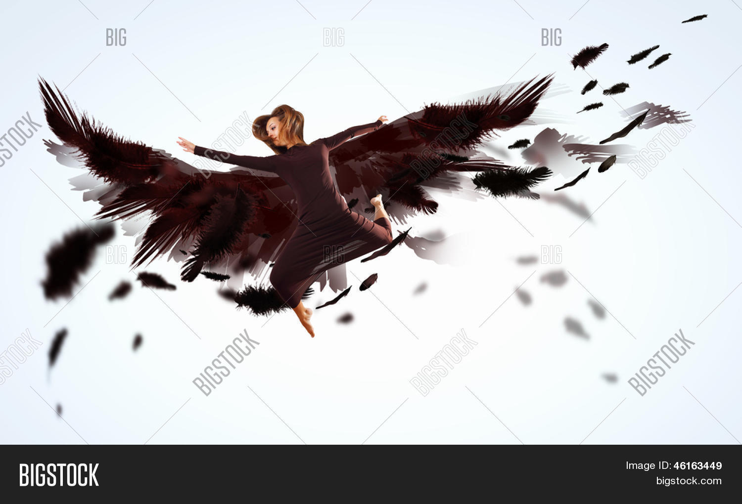 Woman Floating Dance Image & Photo (Free Trial) Bigstock