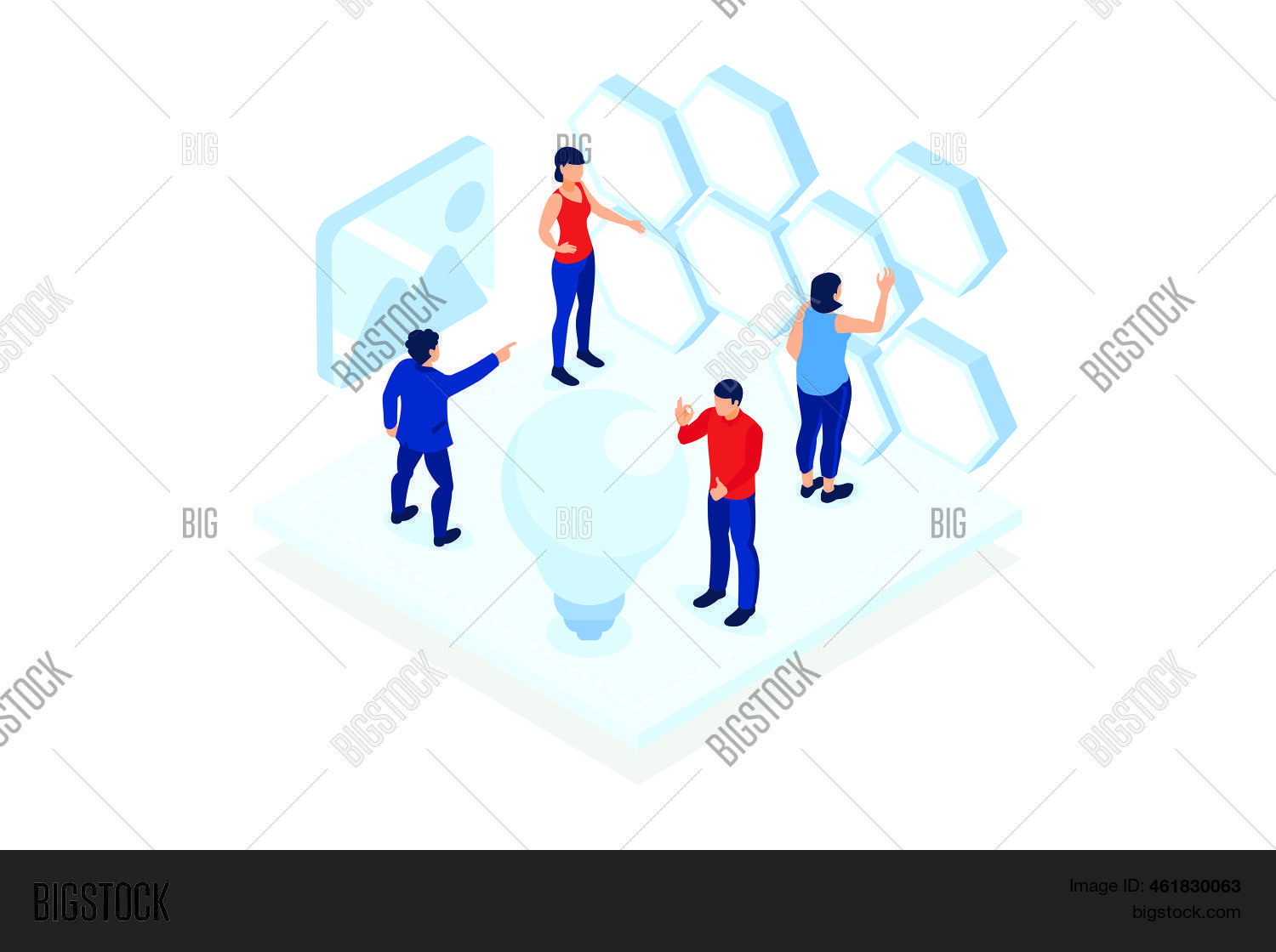 Tiny Business People Vector & Photo (Free Trial) | Bigstock