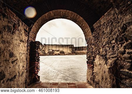 Sohail Castle In Fuengirola, Malaga Spain. Tourist Attraction, Place To Visit. Holidays On Costa Del