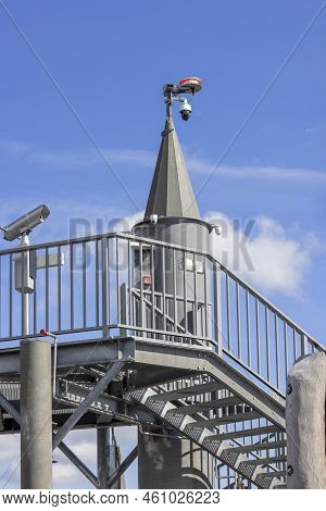 Top Of Observation Tower Located At The Top Of The Słotwiny Arena Ski Station, Leading In The Treeto