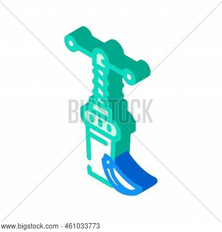 Garlic Press Isometric Icon Vector. Garlic Press Sign. Isolated Symbol Illustration