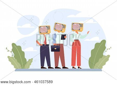 Manipulation And Control Over People Concept. Puppet Masters Hands I