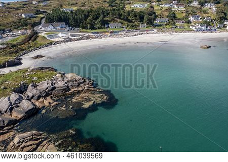 Aerial View Of Leabgarrow On Arranmore Island In County Donegal, Republic Of Ireland