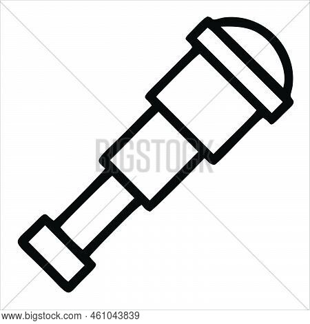 Telescope Icon. Monochrome Sign From Space Collection. Creative Telescope Icon Illustration For Web 