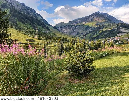 At The Beautiful Mountains In Stuben Am Arlberg