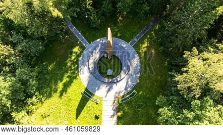 Russia, Vladimir Region, June 20 2022, Memorial Complex At The Site Of The Death Of Yuri Alekseevich