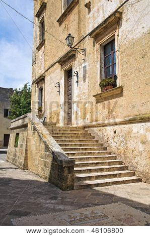 Palazzo gallone. Tricase. Puglia. Italia.