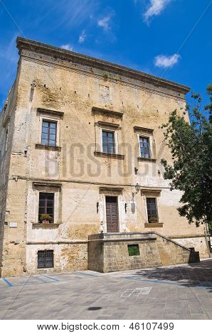 Palazzo gallone. Tricase. Puglia. Italia.
