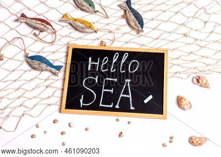 Marine Still Life: A Board With The Inscription 