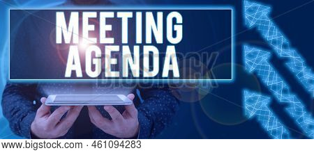 Writing Displaying Text Meeting Agendaan Agenda Sets Clear Expectations For What Needs To A Meeting.