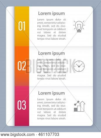 Time Management Infographic Chart Design Template. Editable Infochart With Icons. Instructional Grap