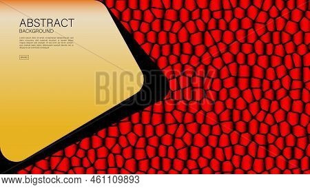 Red Abstract Polygon Background, Polygon Vector, Geometric Vector, Minimal Texture, Web Background, 