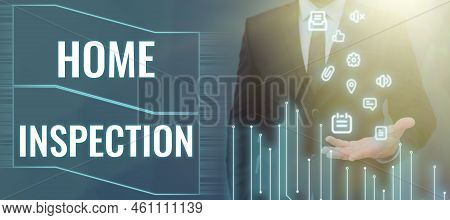 Handwriting Text Home Inspectionexamination Of The Condition Of A Home Related Property. Business Ov
