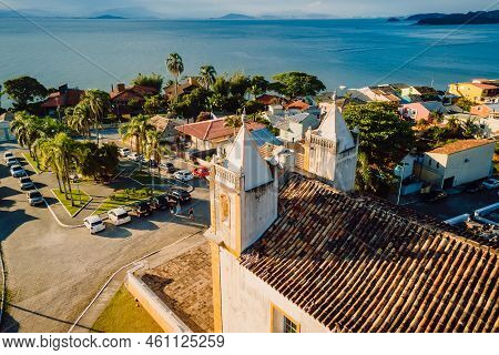 January 18, 2022. Florianopolis, Brazil. Church In Ribeirao Da Ilha, Florianopolis, Santa Catarina, 