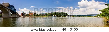 Immagine panoramica del centro di Chattanooga, Tennessee