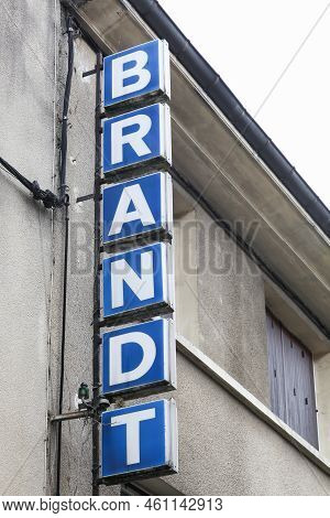 Gourdon, France - Juin 26, 2021: Brandt Logo On A Building. Brandt Is A French Brandname Producing V