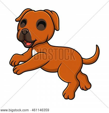 Vector Illustration Of Cute Tosa Inu Cartoon Posing