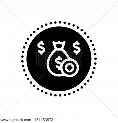 Black Solid Icon For Allowance Benefit Alimony Salary Pension Wage Subsidy Concession Exemp Contribu