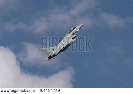 Konya, Turkiye - June 30, 2022: United Kingdom Royal Air Force Eurofighter Typhoon Fgr.4 (bs130/469)