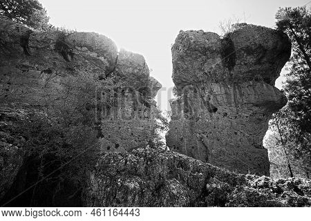 In Cuenca There Is A Park With Very Strange And Original Shapes Caused By The Erosion On The Rock, L