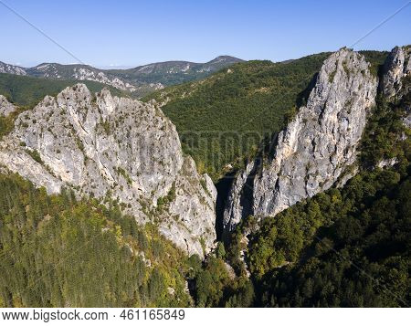 Aerial View Of Erma River Gorge, Bulgaria