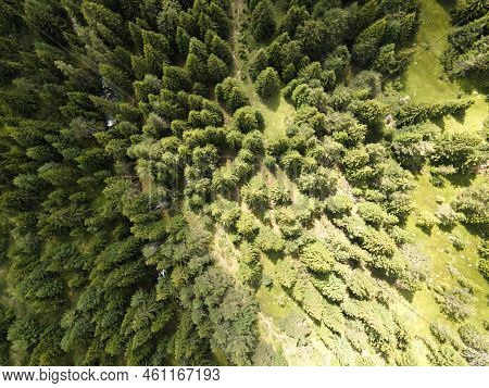 Aerial View Of Pirin Mountain Near Begovitsa Hut, Bulgaria