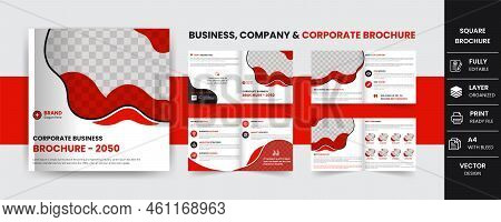 Square Creative Business Corporate Identity Company Brochure Design