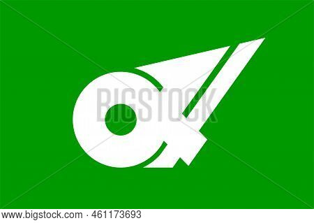 Flag Of Mie Prefecture (japan) Vector, Whiten And  Green