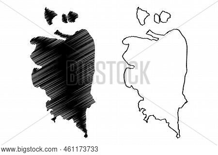 Kanmaw Island (republic Of The Union Of Myanmar, Burma, Mergui, Myeik Archipelago, Indian Ocean) Map