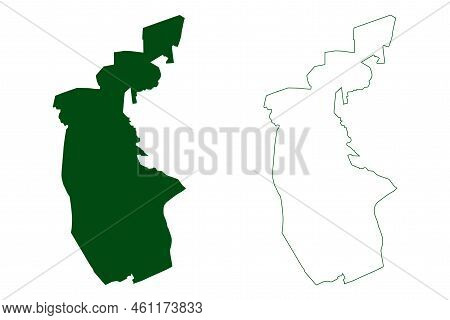 Huamuxtitlan Municipality (free And Sovereign State Of Guerrero, Mexico, United Mexican States) Map 